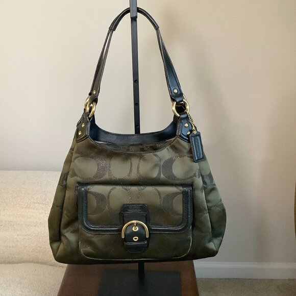 Coach Campbell Signature Metallic Hobo - Picture 2 of 12